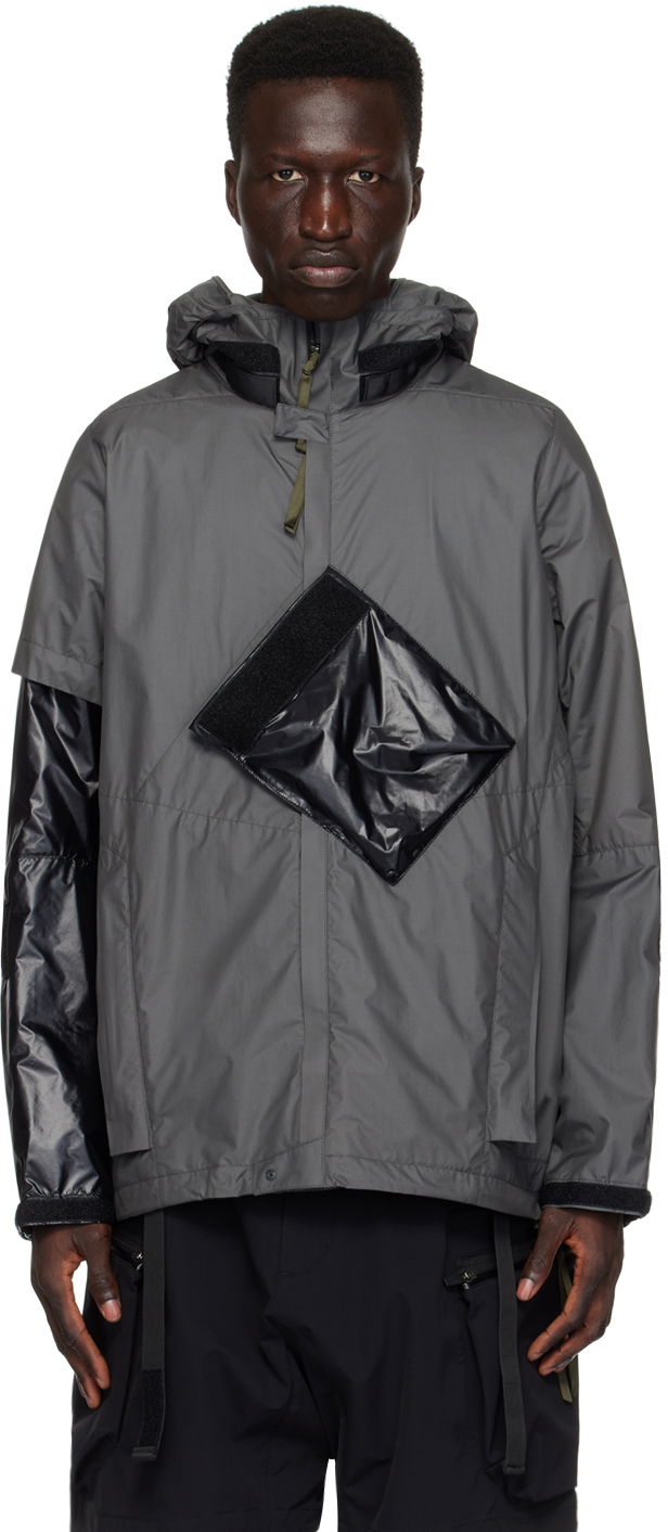 Vjetrovka Acronym ACRONYM J36-WS Hooded Jacket Siva | J36-WS