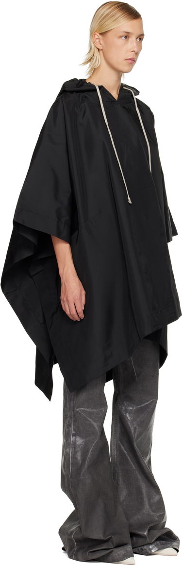 Dukserice Rick Owens DRKSHDW Concordians Poncho Hoodie Crna | DS02E7245 NCV, 1