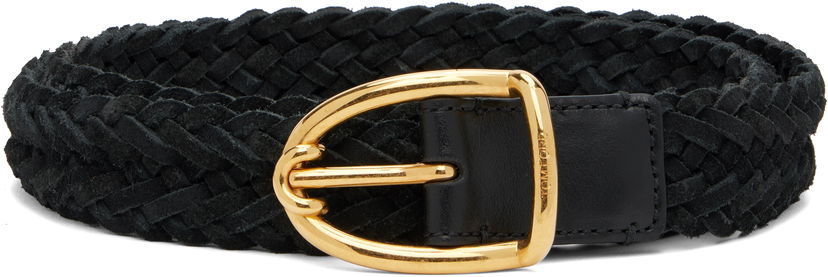 Pojasevi Tom Ford TOM FORD Woven Suede Belt Crna | TB314-ICL095X