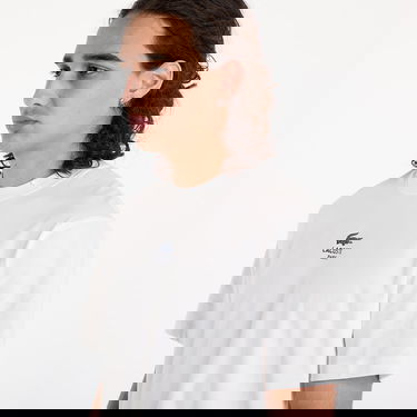 Majica kratkih rukava Lacoste T-shirt Signature Print Cotton T-shirt Flour M Bijela | TH2739 70V, 1