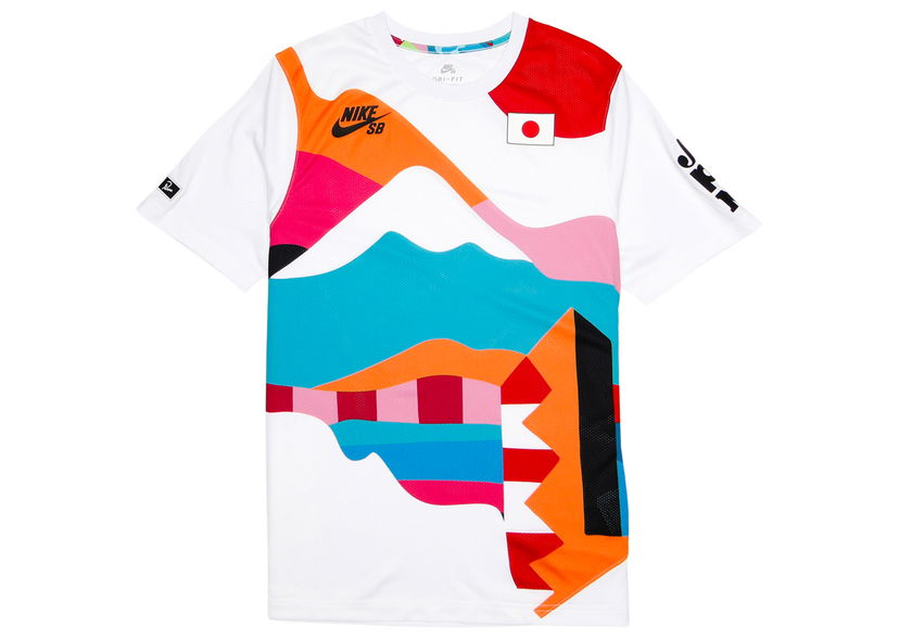 Dres Nike SB Parra x Japan Federation Kit Crew Jersey White/Black Višebojno | CT6051-100