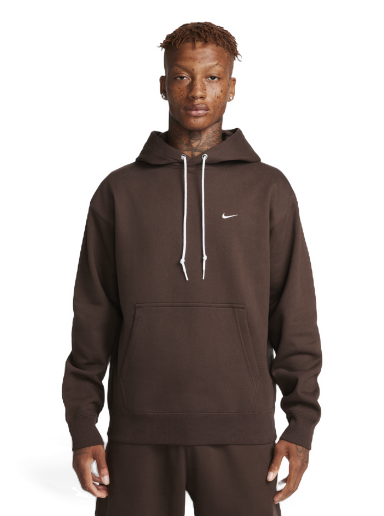 Dukserice Nike Solo Swoosh Fleece Pullover Hoodie Smeđa | DX1355-237