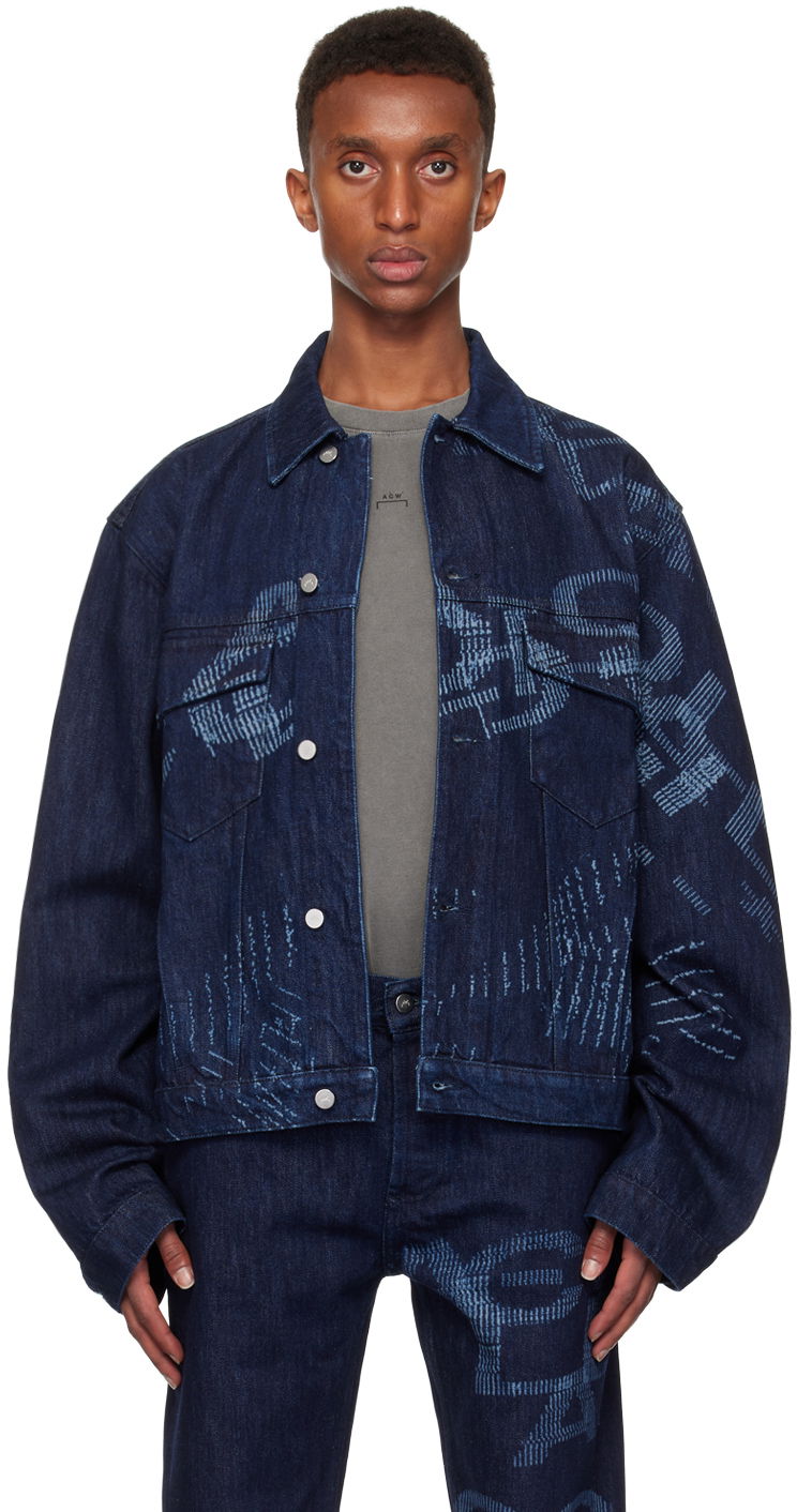 Jakna A-COLD-WALL* Annex Denim Jacket Tamnoplava | ACWMH059B