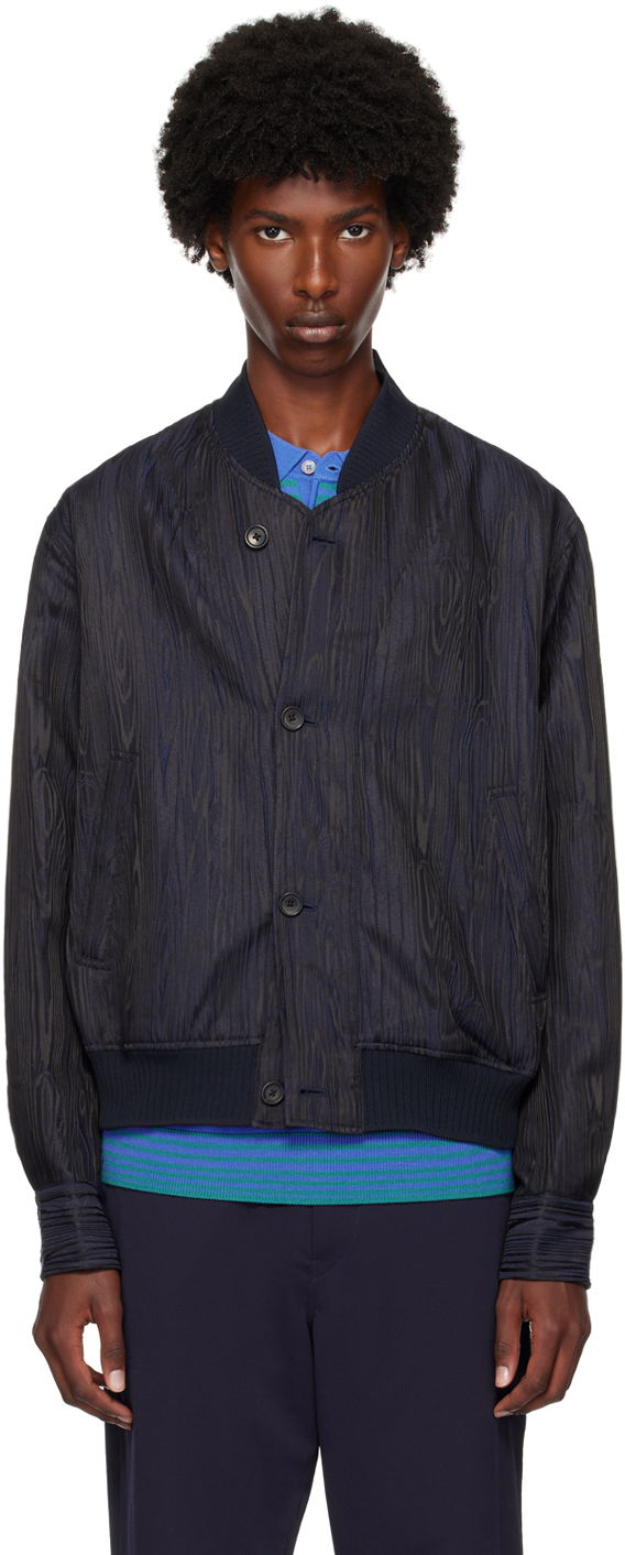 Bomber jakna Paul Smith PS Paul Smith Graphic Pattern Bomber Jacket Tamnoplava | M2R-872Y-N22133-49