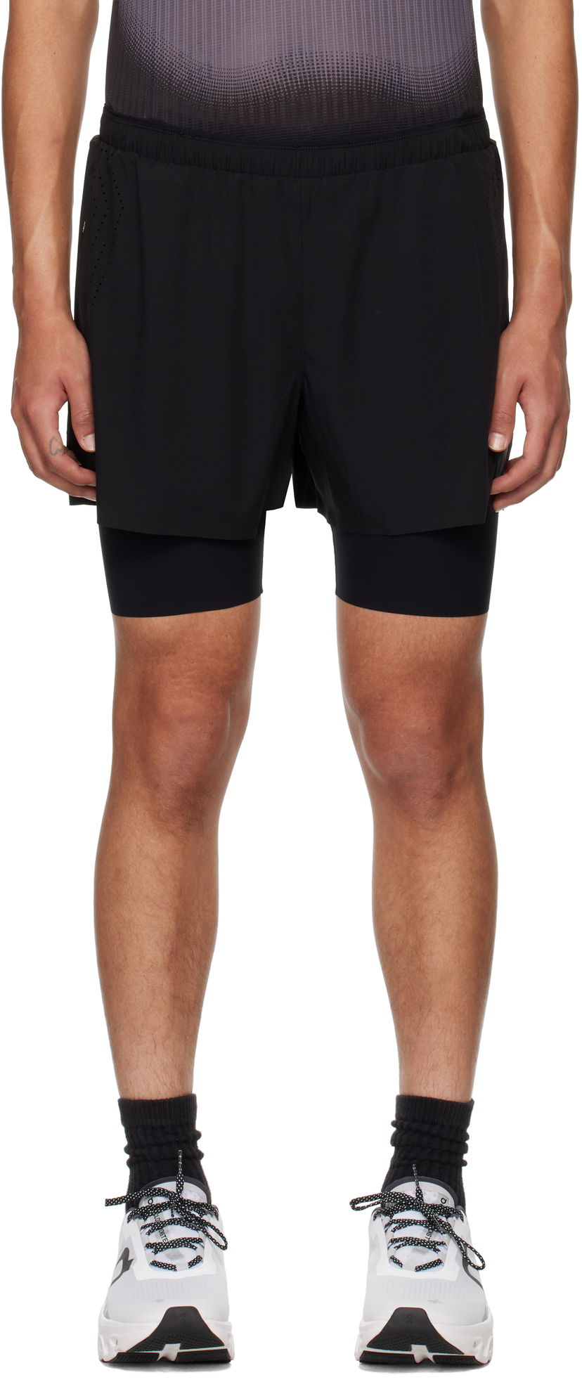 Kratke hlače Soar Running Dual Run Shorts Crna | SS6M-BLK