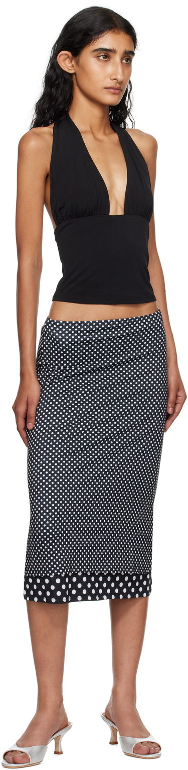 Suknja Miaou Miaou Maria Polka Dot Maxi Skirt Crna | 4064VISBWP, 3