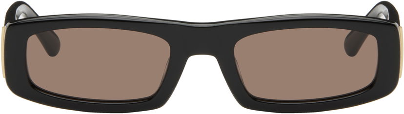 Sunčane naočale AMI AMI 75010 Square Sunglasses Crna | UGL512.AM0004