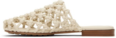 Tenisice i cipele Bottega Veneta Bottega Veneta Supple Lambskin Flat Sandals Bijela | 827669 V3H60, 2
