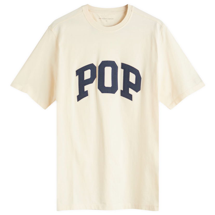 Majica kratkih rukava Pop Trading Company Arch Logo T-Shirt, Size Large Bež | POPSS25-02-010