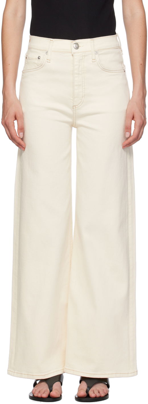 Jeans rag & bone Sofie Ankle Wide-Leg Jeans Bijela | WDD24P2993BREC