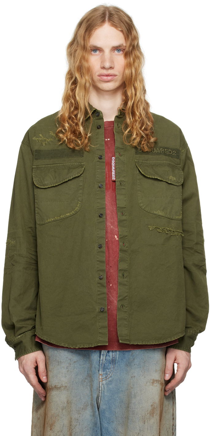 Košulja DSQUARED2 Ranger Shirt Zelena | S74DM0875_S78205