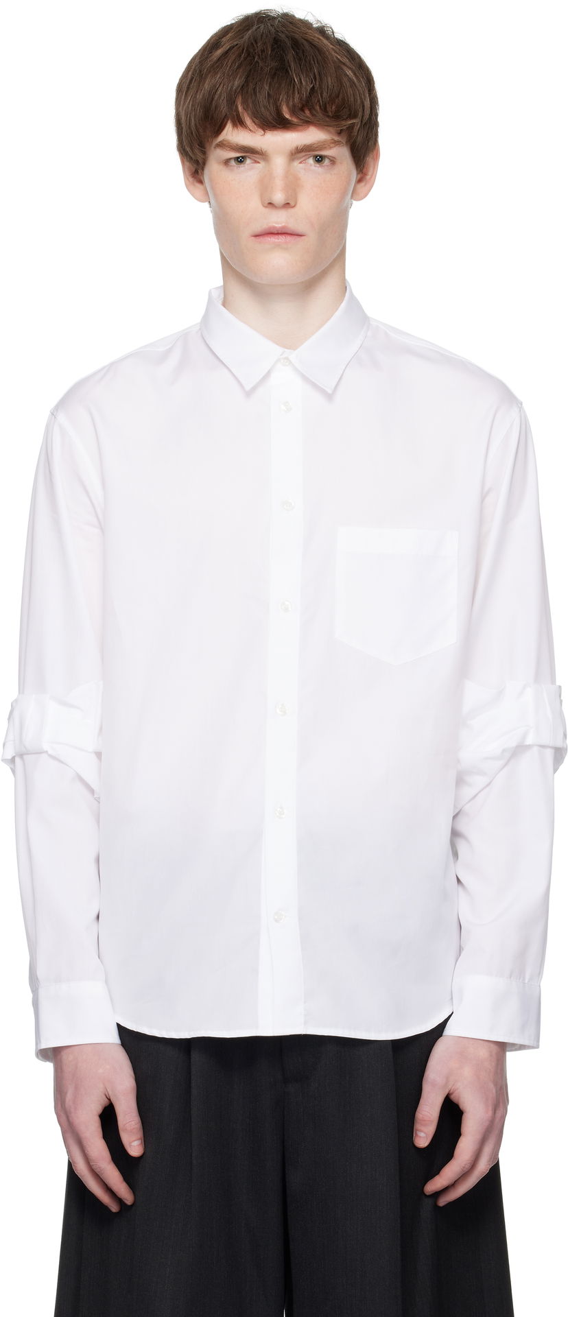 Košulja Simone Rocha Simone Rocha Bow Sleeve Classic Shirt Bijela | 5382 1025