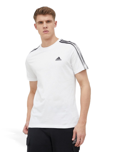 Majica kratkih rukava adidas Originals Essentials Single Jersey 3-Stripes Bijela | IC9336