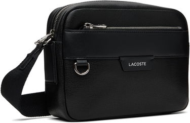 Torba za rame Lacoste Ossian Leather Reporter Bag Crna | NH5048OI_000, 1