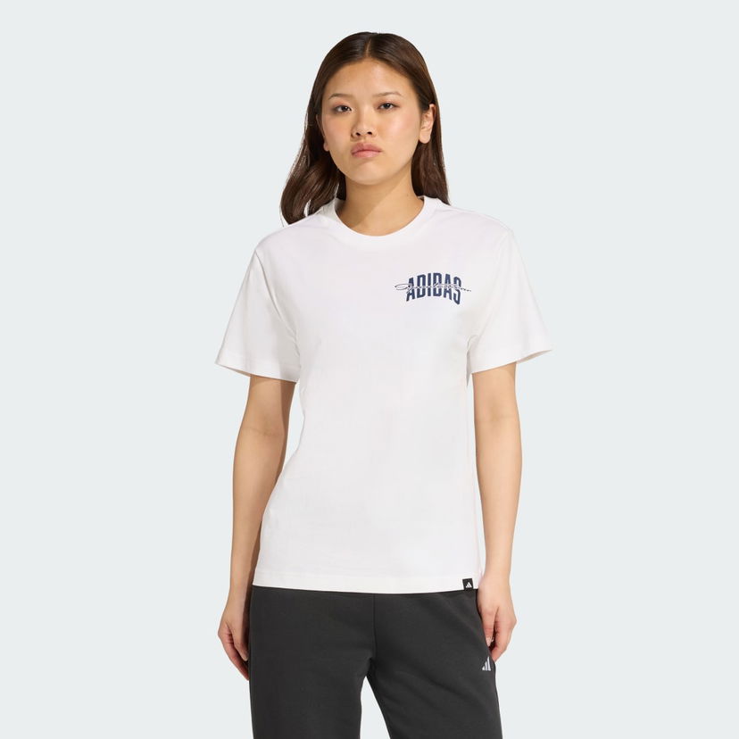 Majica kratkih rukava adidas Performance Collegiate Graphic T-Shirt Bijela | JV8545