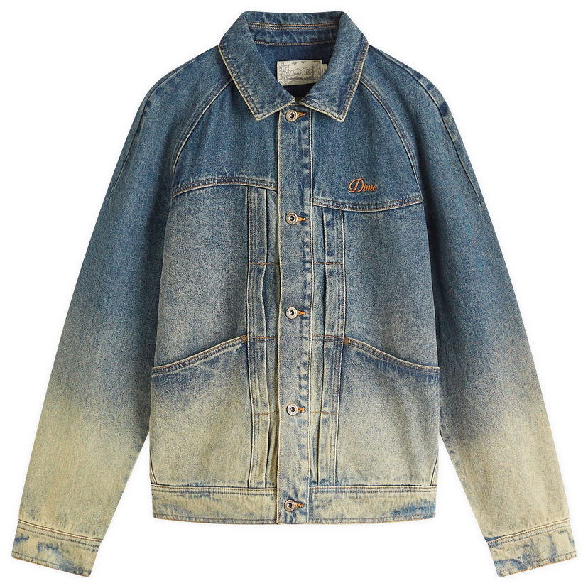 Jakna Dime Dime Dipped Sandblasted Denim Jacket, Size Large Plava | DIMESP253IND