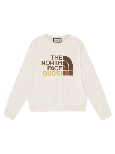 Džemper Gucci The North Face x Cotton Crewneck Bijela | 626990 XJDCM 9756