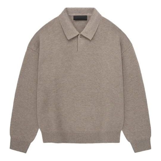 Džemper Fear of God Essentials Knit Polo Shirt Smeđa | 192BT232184F