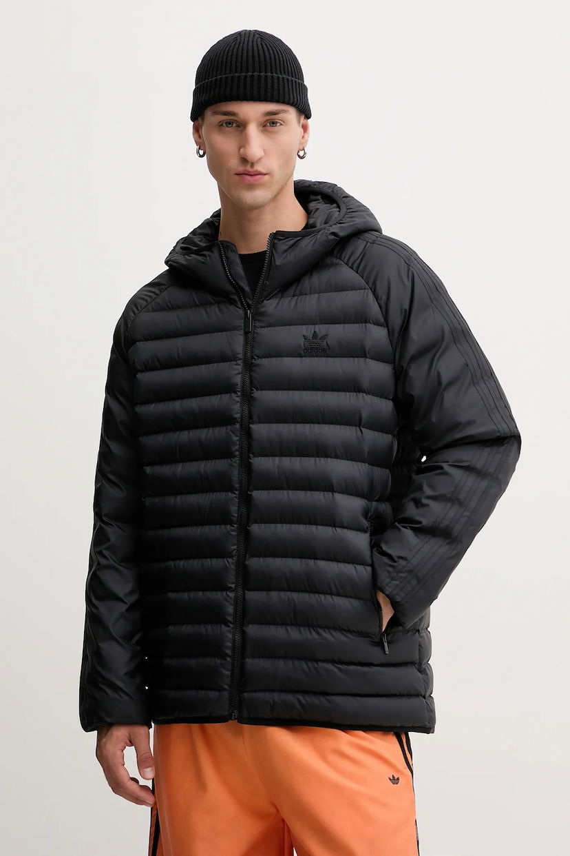 Pernata jakna adidas Originals adidas Originals Pad Hooded Winter Jacket Crna | JX4117
