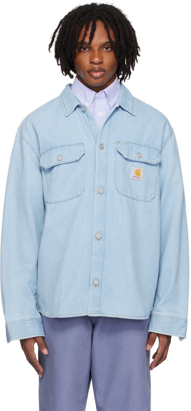 Košulja Carhartt WIP Carhartt WIP Harvey Denim Overshirt Plava | I033346
