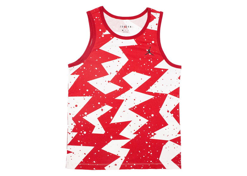 Majica bez rukava Jordan Jordan Printed Poolside Tank Top Gym Red Crvena | CJ6230-687
