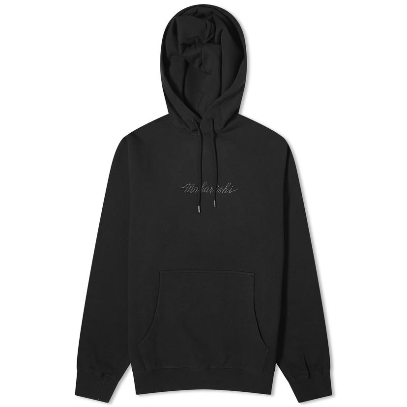 Dukserice Maharishi Embroided Popover Hoodie Crna | 4622-BLK