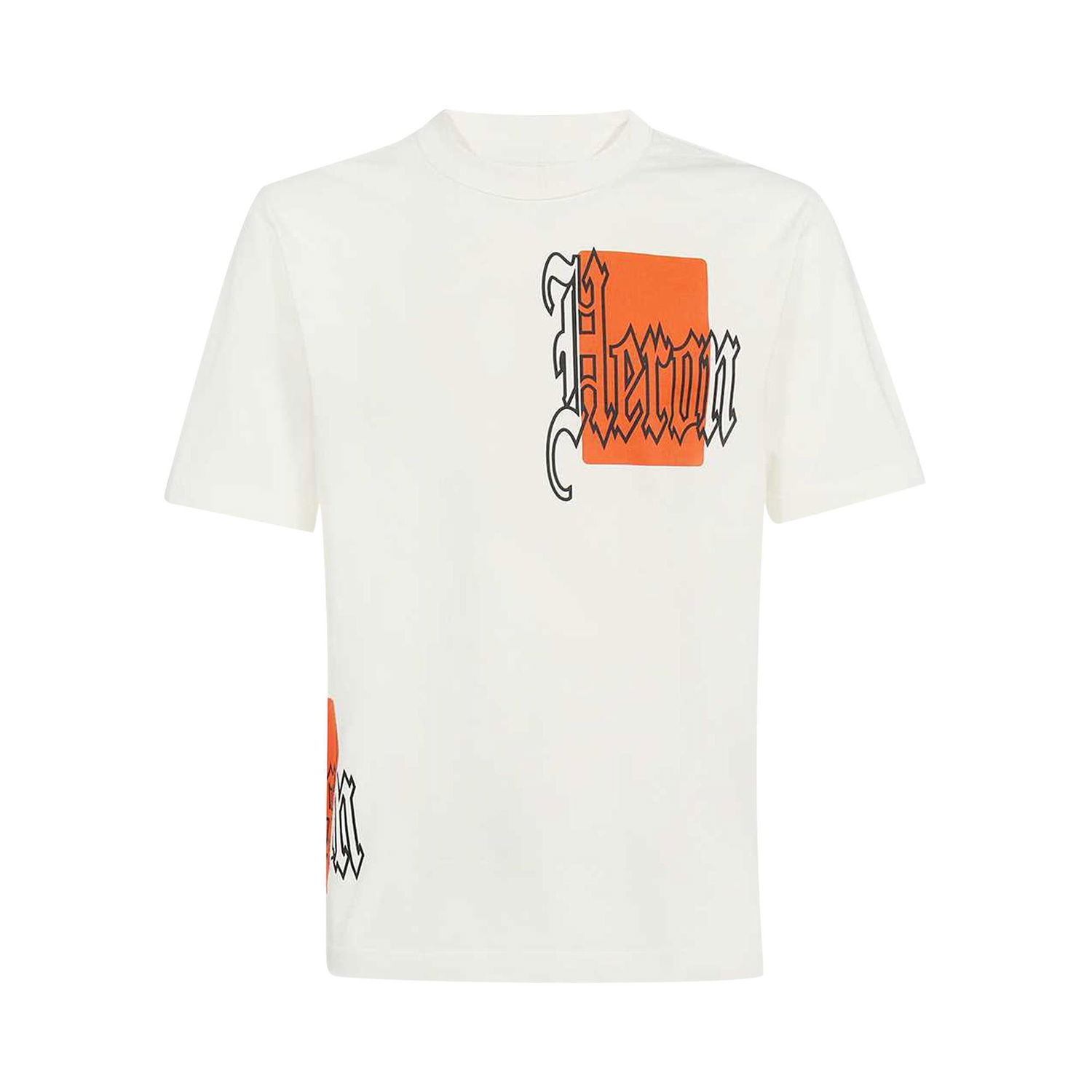 Majica kratkih rukava HERON PRESTON Gothic Color Blocks Tee Bijela | HMAA032F22JER0030122, 1