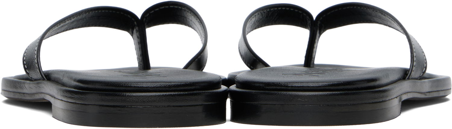 Odjeća Aeyde Aeyde Melody Leather Toe-Post Flip-Flops Crna | A11-FS-FDMR08FL191-SS25-800-007, 1