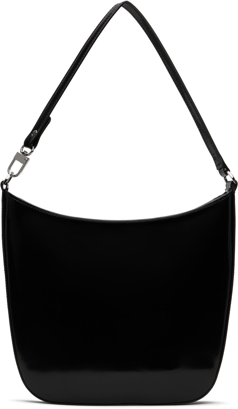Torba za rame BY FAR Patent Leather Shoulder Bag Crna | MWBSB053CL017BK001PL