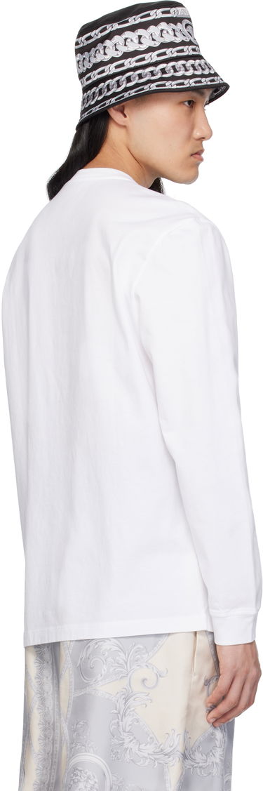 Majica kratkih rukava Versace Versace Medusa Embroidered Long Sleeve T-Shirt Bijela | 1013947_1A11054, 2