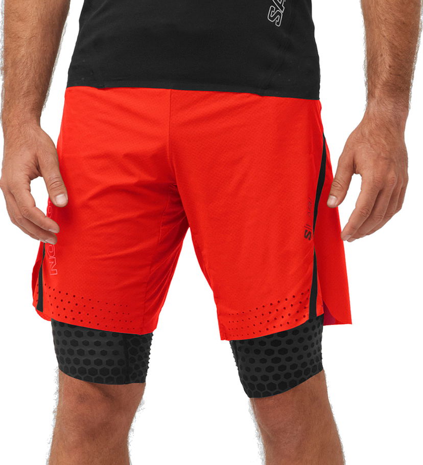 Kratke hlače Salomon S/LAB Ultra 2-in-1 Shorts Crvena | lc2260800