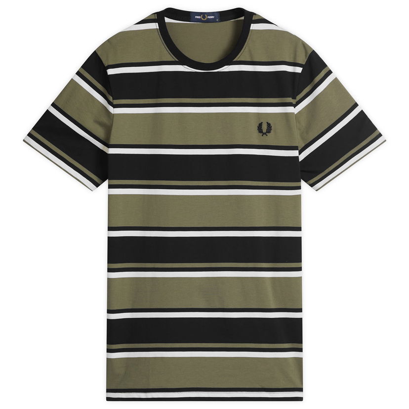 Majica kratkih rukava Fred Perry Fred Perry Bold Striped T-Shirt, Size Large Zelena | M1302-102