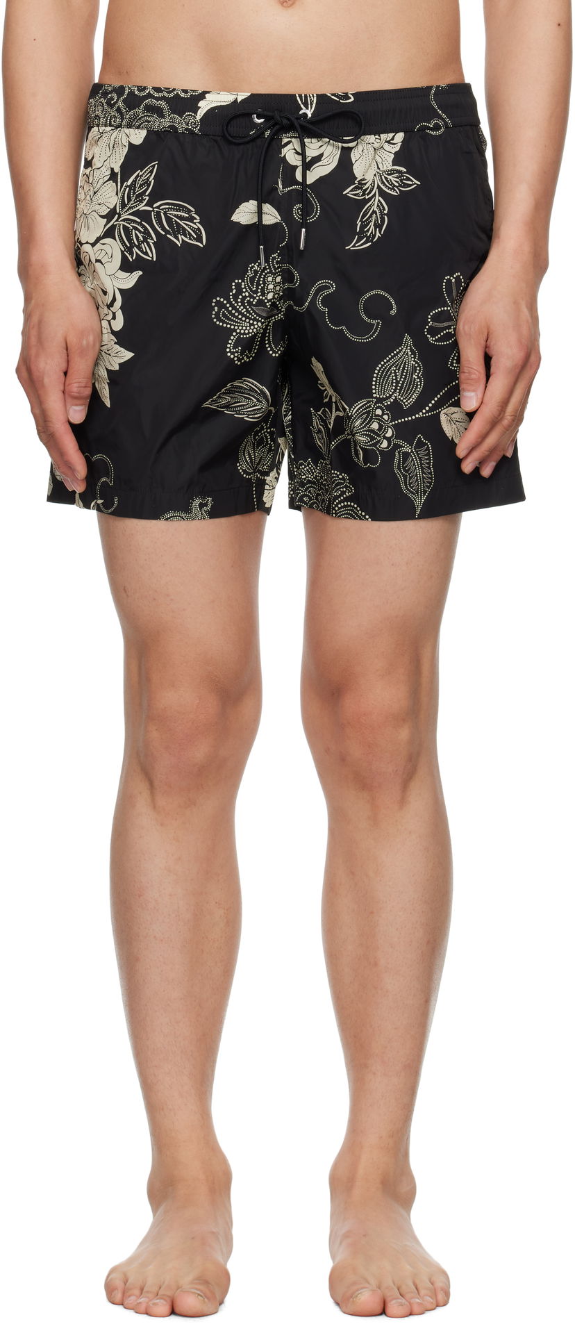 Kupaći kostimi Moncler Moncler Floral Print Swim Shorts Crna | K10912C00006598CP