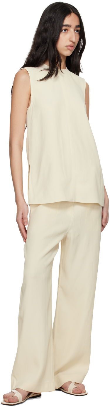 Njega cipela TOTEME TOTEME Naplack Leather Thong Sandals Bež | 252-WAS0202-LE0020, 4