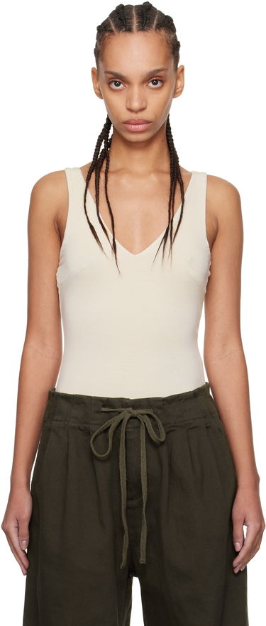 Majica bez rukava Entire Studios Off-White V-Neck Bodysuit Bež | ES2603CR, 0