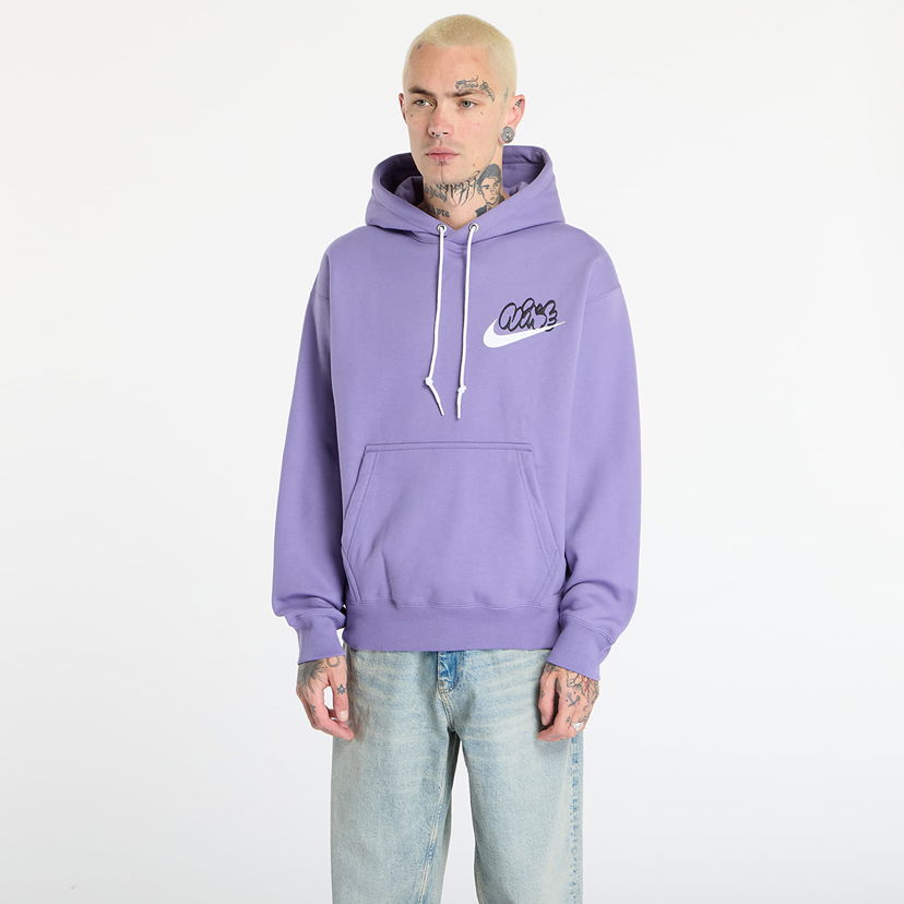 Dukserice Nike Solo Swoosh Fleece Hoodie Ljubičasta | IH4293-527