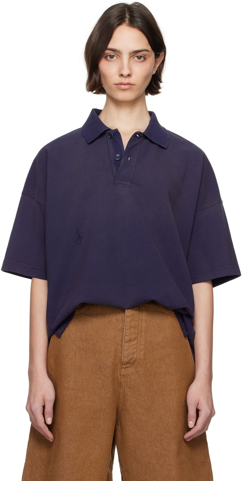 Polo majica JW Anderson JW Anderson Anchor Print Polo Tamnoplava | JO0269-PG1808