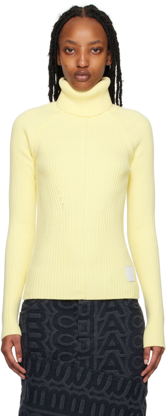 Džemper Marc Jacobs Marc Jacobs Ribbed Turtleneck Sweater Žuta | N604W07RE22