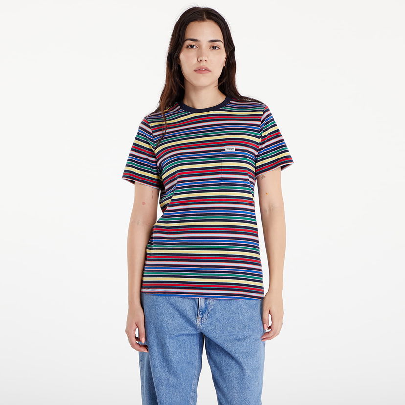 Majica kratkih rukava Wrangler Stripe Tee Navy Tamnoplava | 112356456