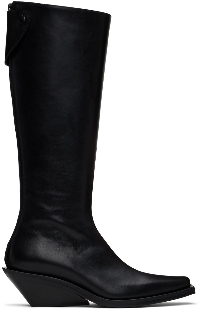Haljina Ann Demeulemeester Ann Demeulemeester Auke Pointy Tall Boots Crna | 2402-W-R35-LT141-099