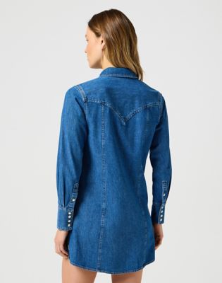 Haljina Wrangler Wrangler Regular Long Sleeve Denim Dress Plava | 112356498:XXL, 1