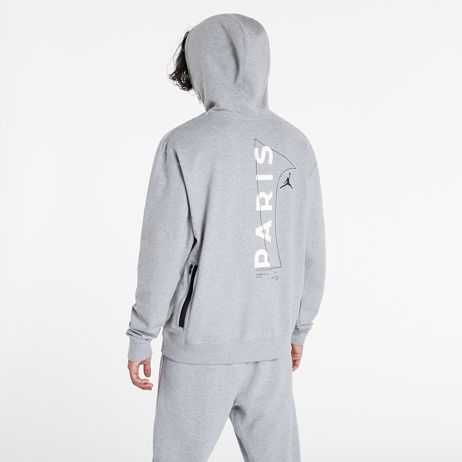 Dukserice Jordan Paris Saint-Germain Fleece Siva | dm3096-063, 0