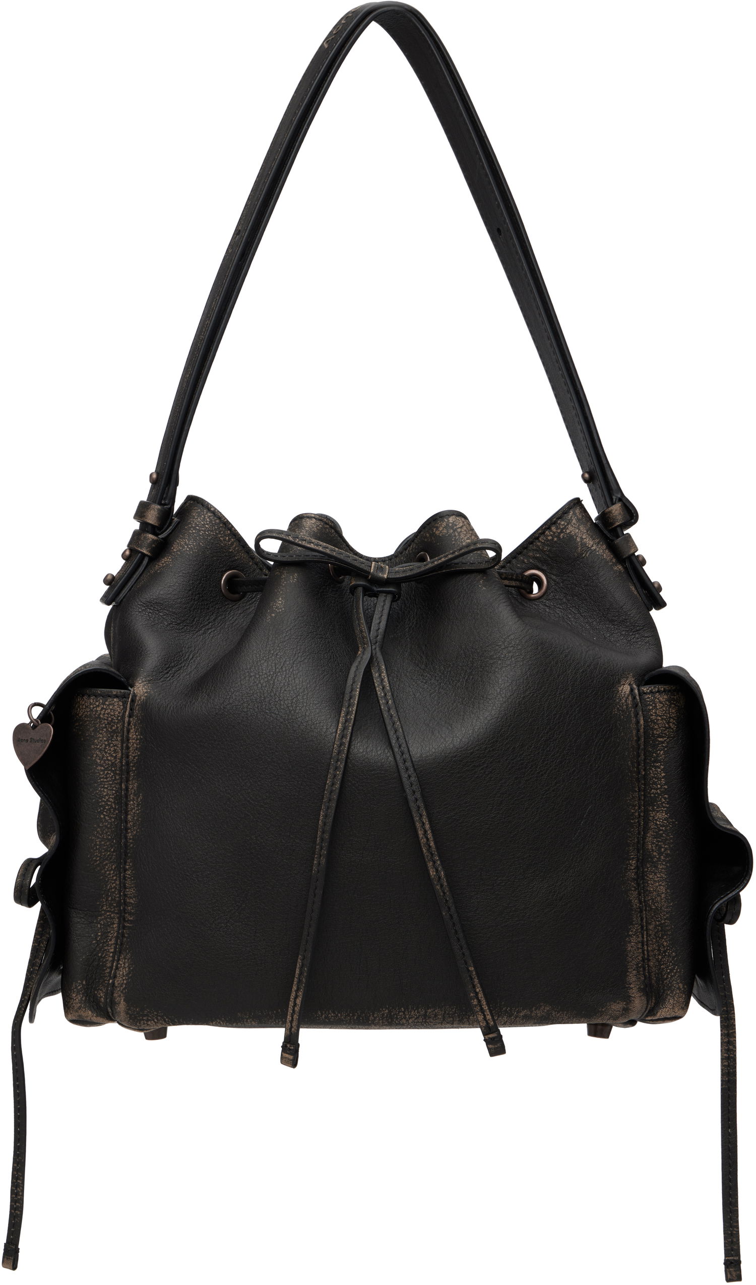 Ručna torbica Acne Studios Acne Studios Multipocket Bucket Bag Crna | A10454-, 0