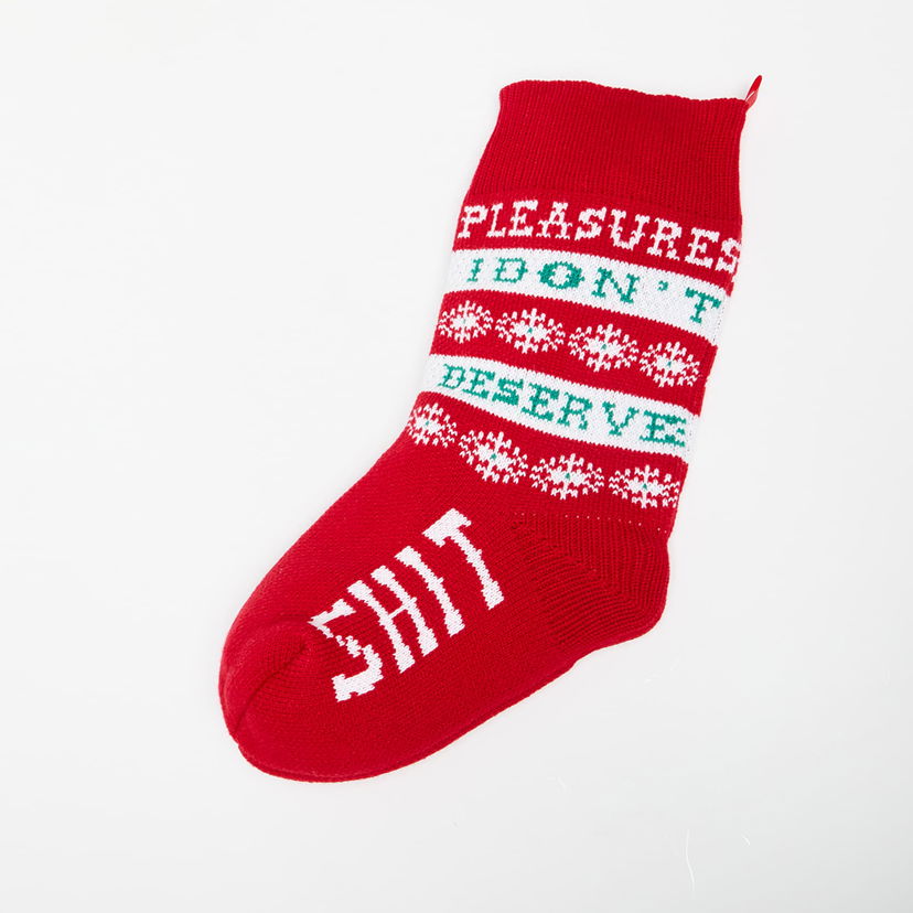 Home decor Pleasures Naughty Holiday Stocking Red Universal Crvena | P24W058 RED