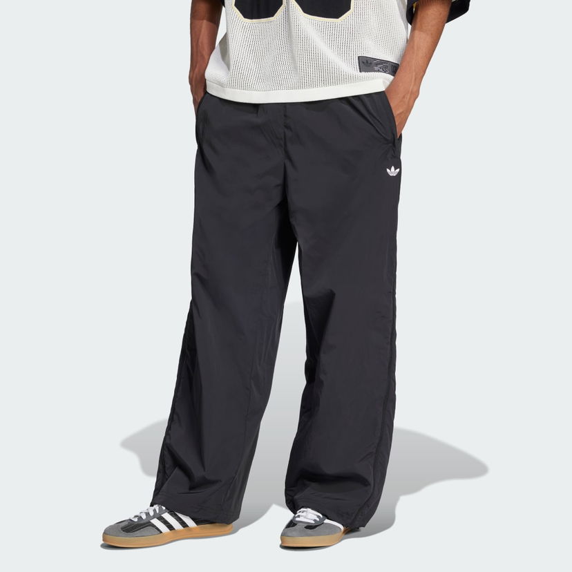 Hlače adidas Performance Adilenium Season 3 Oversized Superstar Pants Crna | JX1692