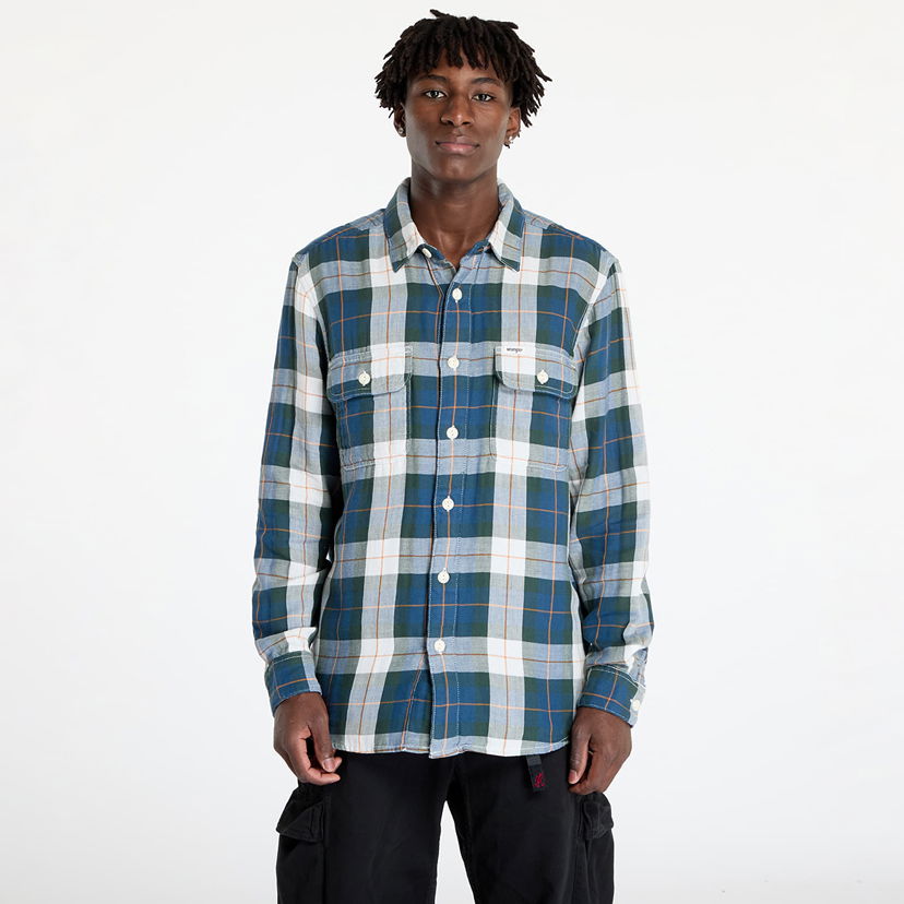 Košulja Wrangler Shirt 2 Pocket Shirt Green L Višebojno | 112357974