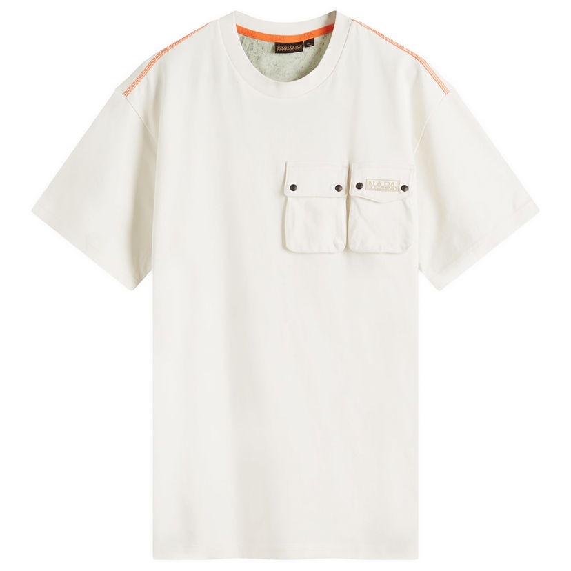 Majica kratkih rukava Napapijri Napapijri Multi Pocket T-Shirt, Size Large Bijela | NP0A4IELN1A1