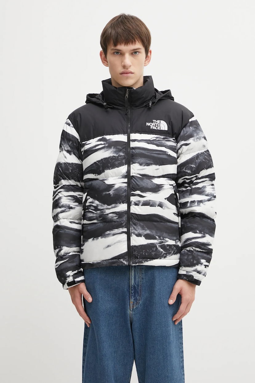Pernata jakna The North Face 1996 Retro Nuptse Winter Hooded Down Jacket with Monochrome Pattern Višebojno | NF0A8D16DJI1