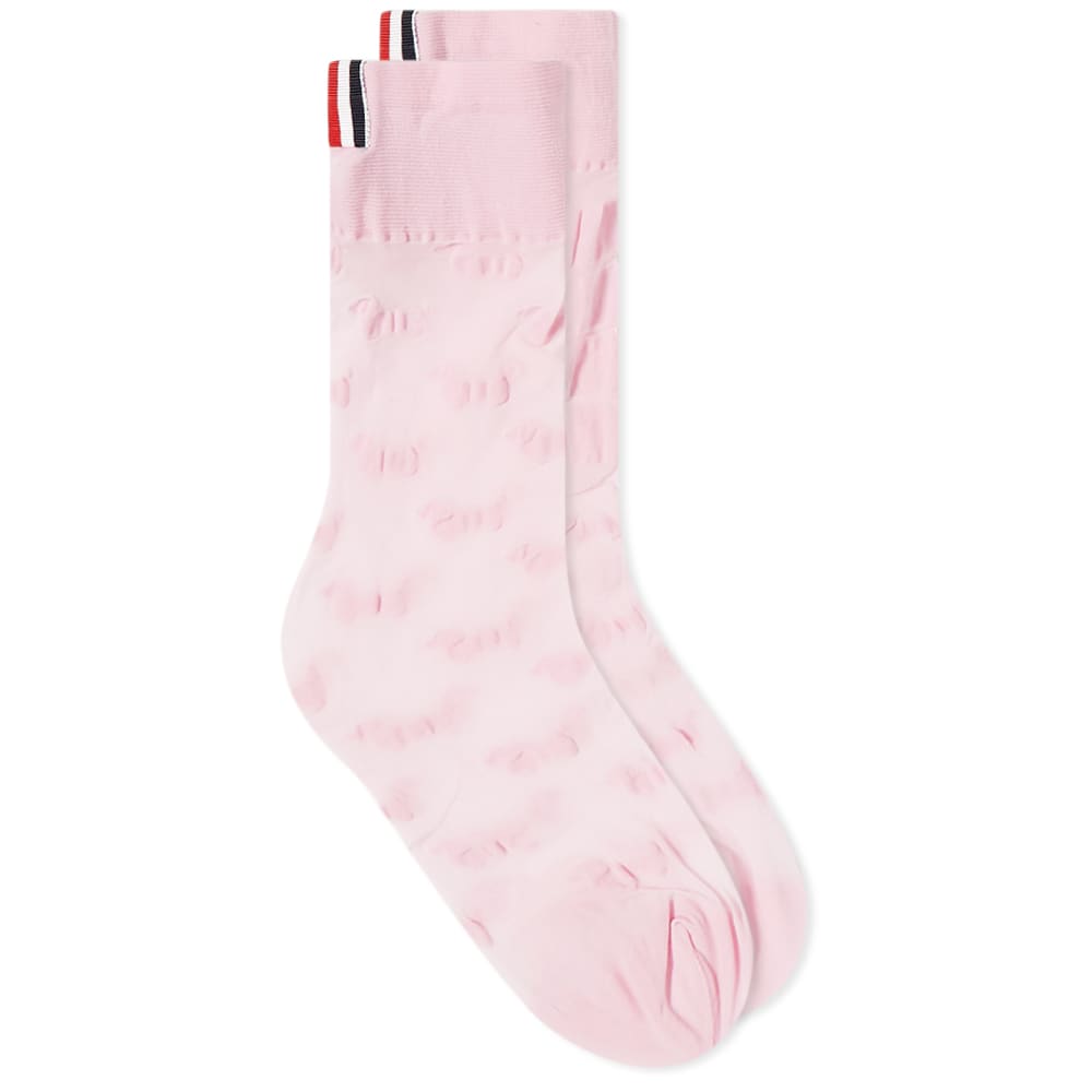Čarape Thom Browne Hector Sheer Mid Calf Sock Ružičasta | FAS130A-Y7007-680, 0