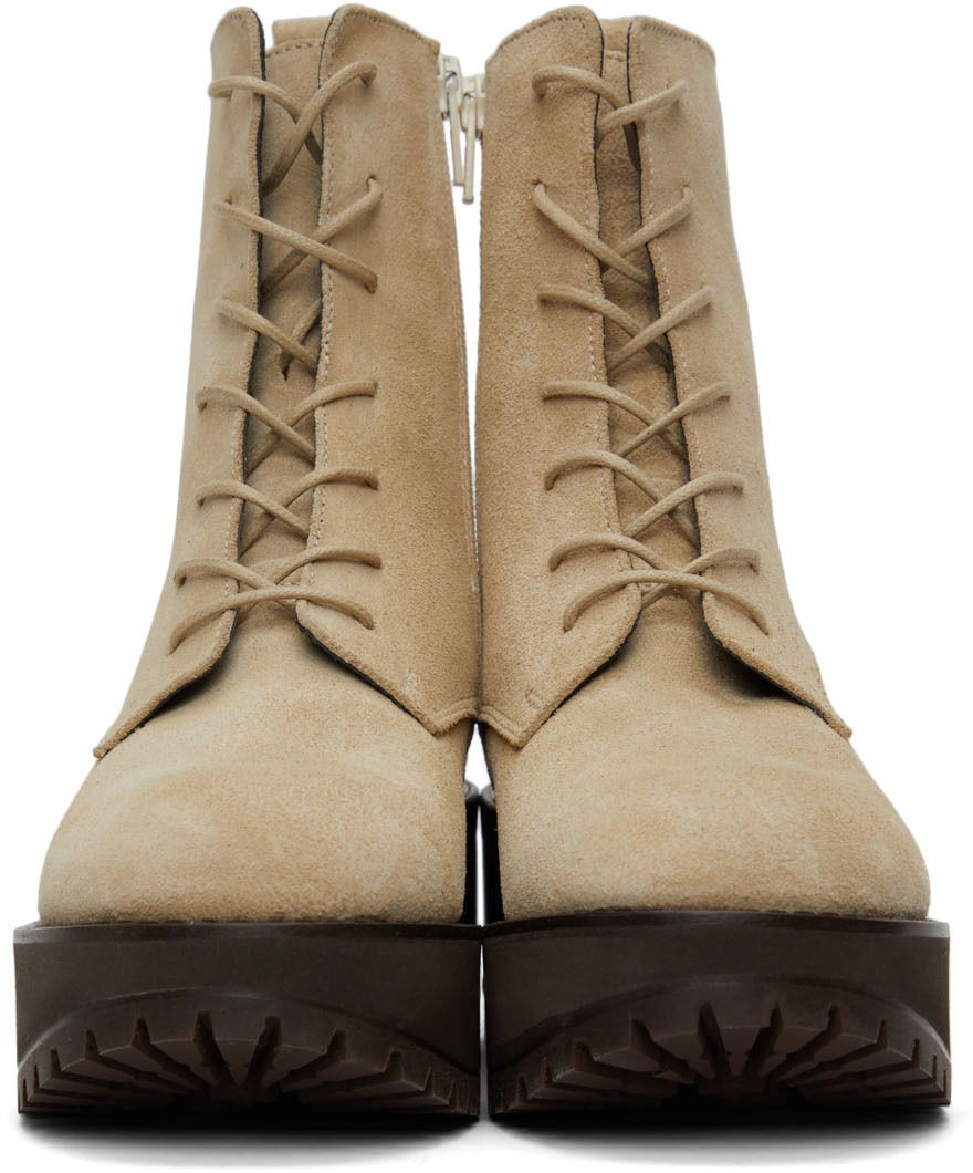 Odjeća BY FAR BY FAR Cobain Suede Boots Bež | 22CRCBCAPUU, 1